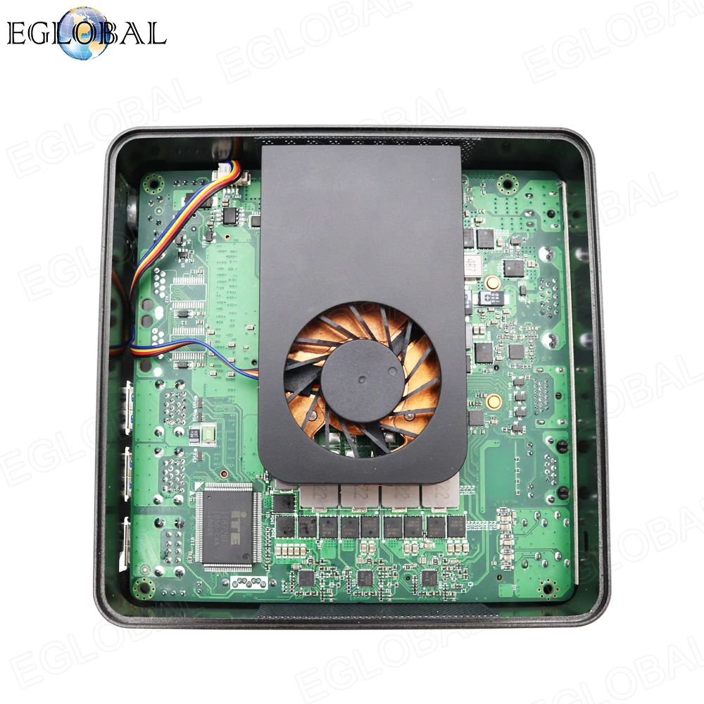 Eglobal дешевый микро ПК Intel Celeron 2955U DDR3 Windows 10 Linux Barebone Мини ПК 4K HTPC медный вентилятор NUC 6 USB