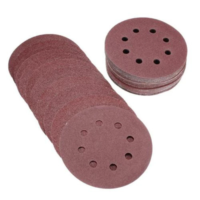 8 holes Sand Paper 5in / 125mm 800 1000 1500 2000 3000 Grit Sanding Discs|Abrasive Tools| - AliExpress