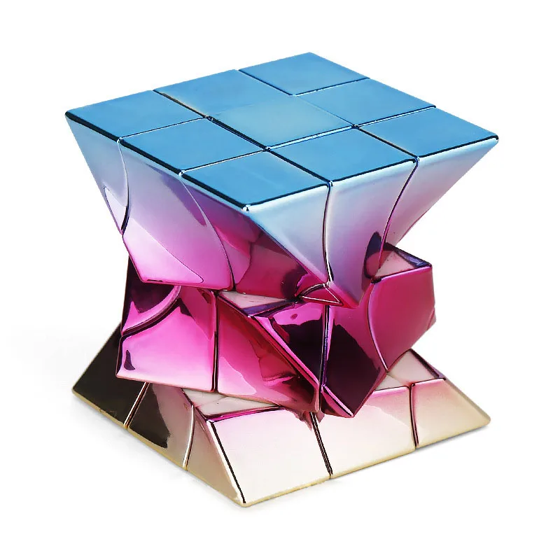 Moyu DNA Cube 3x3 металлизированная ветряная мельница кубик Фишера Магическая