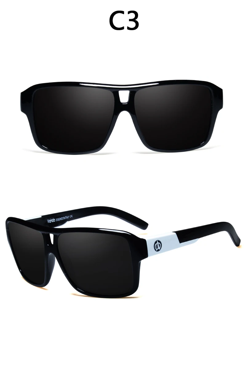 Viahda поляризованных солнцезащитных очков Для мужчин, спортивные, аксессуары для глаз, солнцезащитные Брендовая дизайнерская обувь для вождения солнечные очки Поляризованные солнечные очки с отражающим покрытием UV400 с Чехол