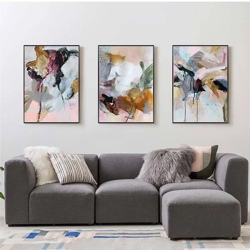 

Abstract Watercolor Blue Poster and Print Canvas Printing Paintings POP Wall Art Picture on Canvas Office Living Room Home Décor