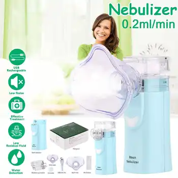 

Portable Ultrasonic Nebulizer Mini Handheld Inhaler Respirator Humidifier Kit Health Care Children Home Inhaler Machine Atomizer