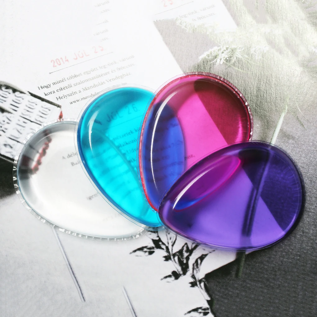 Силикагель Косметическая пуховка прозрачная красочная Порошковая губка Женские аксессуары для макияжа лица