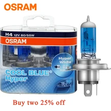 Osram Автомобильная Лампа H1 H7 H4 галогенная лампа автомобильная фара для Volkswagen Lavish Buick Excelle Changan Fox