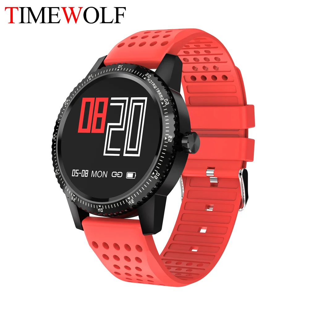 Timewolf 1 3 дюймов Большой HD дисплей Smartwatch Android носить умные часы с пульсометром и
