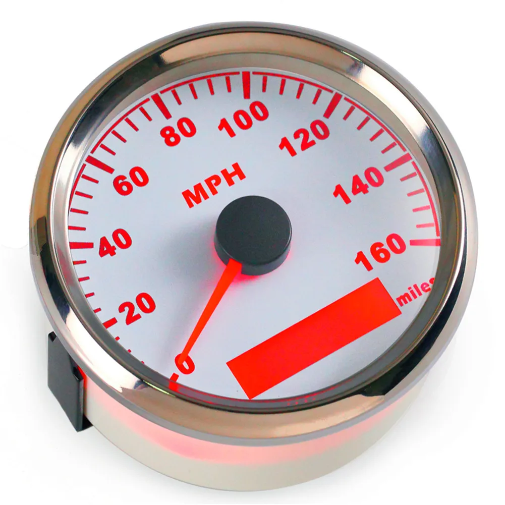 1pc 85mm GPS Speed Mileometers 0-160MPH Speedometers 160Miles Per Hours Device Suitable for Automobile Ship with Antenna Black | Автомобили