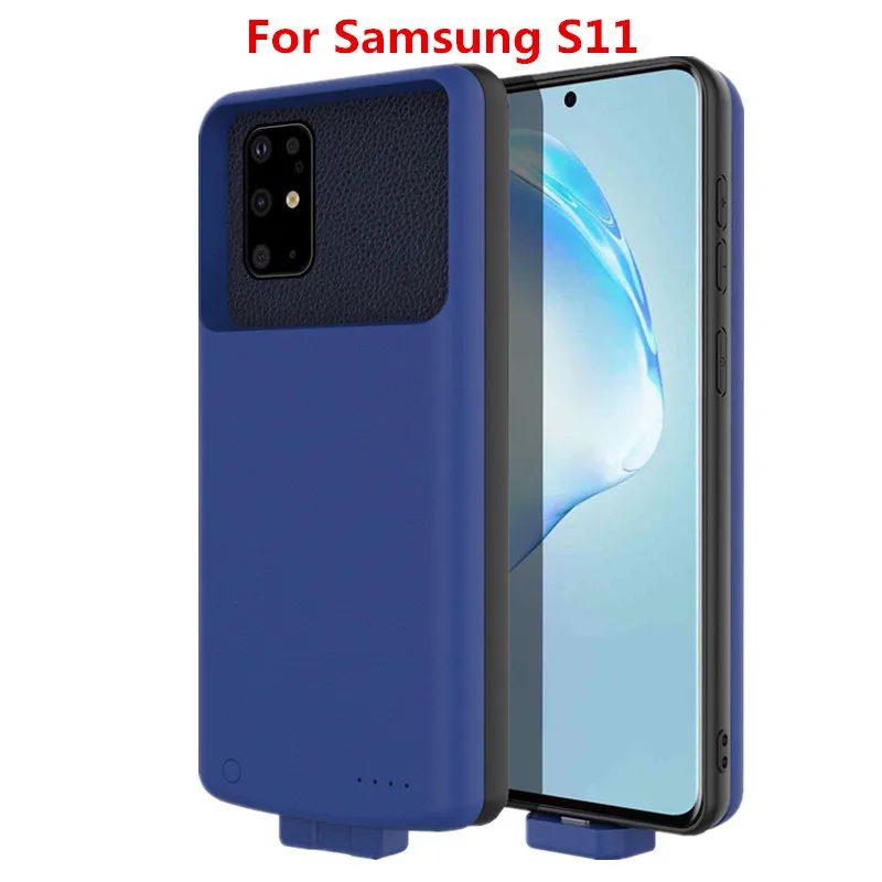 S11 Blue Для samsung Galaxy S11 S11 Plus, чехол для зарядного устройства, съемный, 7000 мА/ч, запасное зарядное устройство, зарядка из ТПУ, чехол для samsung S11, чехол - Цвет: S11 Blue