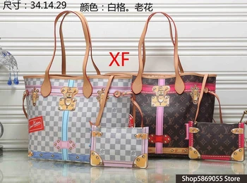 

Luxury Leather Handbags Women Bags Designer Brand Women's Shoulder Bags Large Capacity Ladies Hand Bags L298 Louis Vuitton LV-