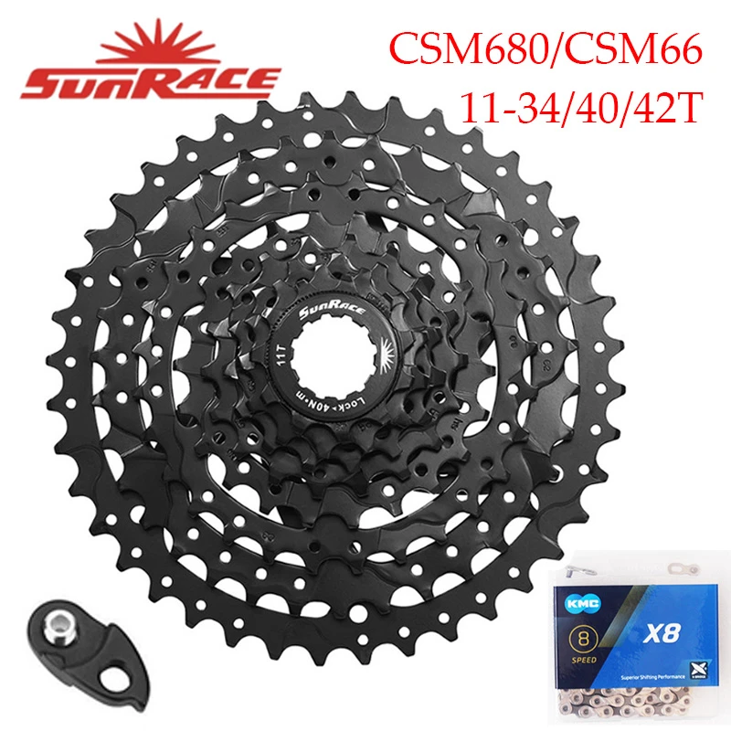 Sunrace MTB/Road Bike Cassette 8 9 10 11Speed Bicycle Freewheel fit Shimano SRAM 