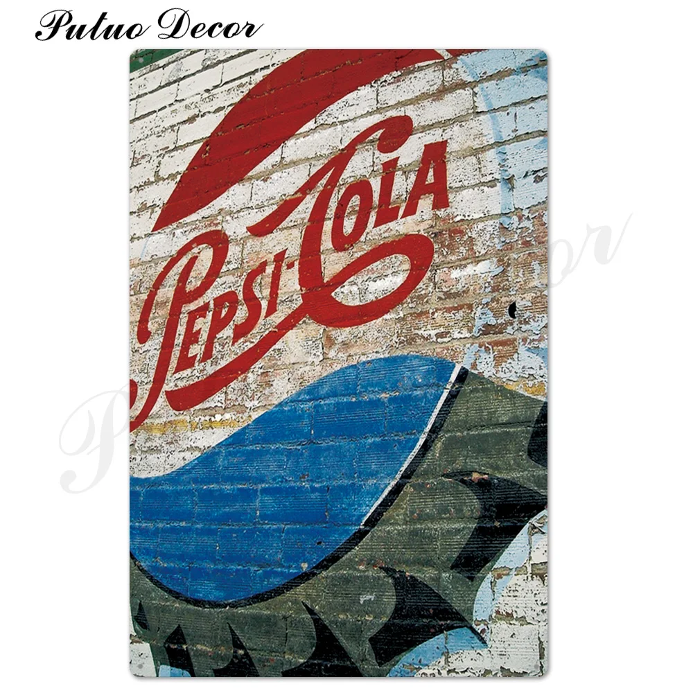 Cola металлическая вывеска значки в стиле ретро табличка металлическая винтажная жестяная вывеска Настенный декор для бара паба клуба человек пещера металлический плакат - Цвет: TH1423