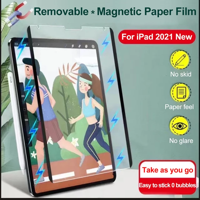 Magnetic Matte Like Paper Screen Protector For iPad 10 9 8 7 6th