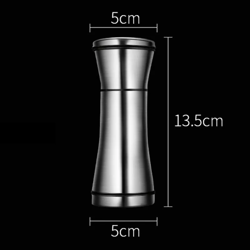 New High-quality Kitchenware Stainless Steel Manual Salt And Pepper Shakers Herb Mill Pepper Grinder Ceramic Mill - Цвет: B