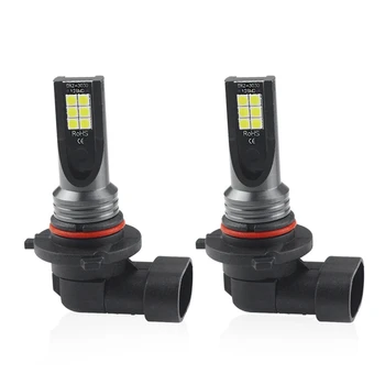 

2PCS Waterproof 9005/9006 24W Car Headlights Head Light Lamps 12LED Fog Lights Conversion Kit Super Bright LED Bulb 6500K