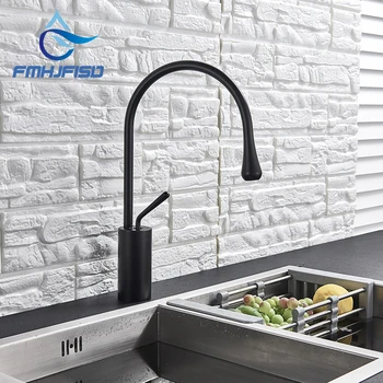 

FMHJFISD New Basin Faucet Single Lever 360 Rotation Spout Brass Mixer Tap For Kitchen Hot Cold Water Bathroom Basin Water Sink