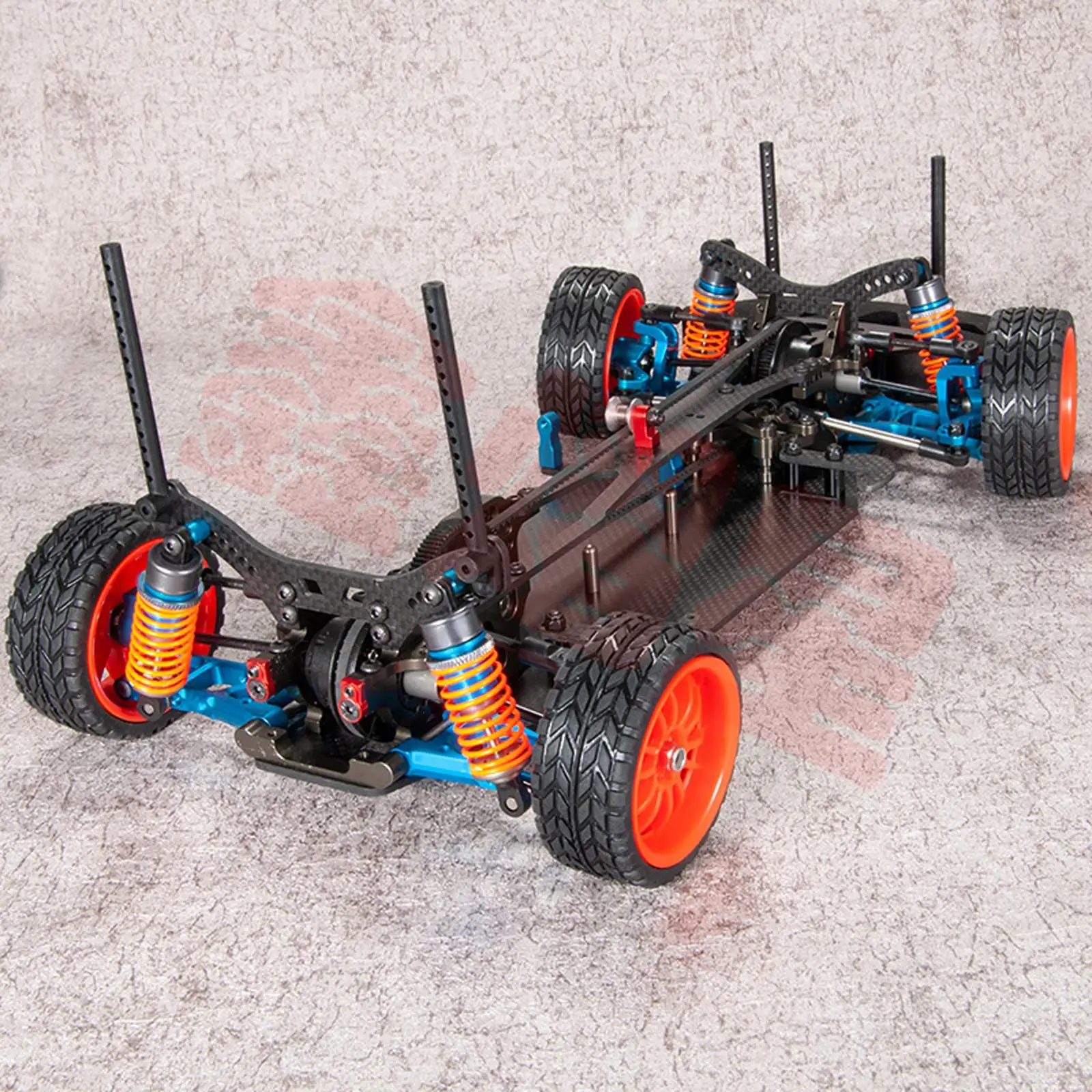 RC Car Frame Kit Chassis Buggy Vehicles Model 1/10 Scale for Flat Sports Car