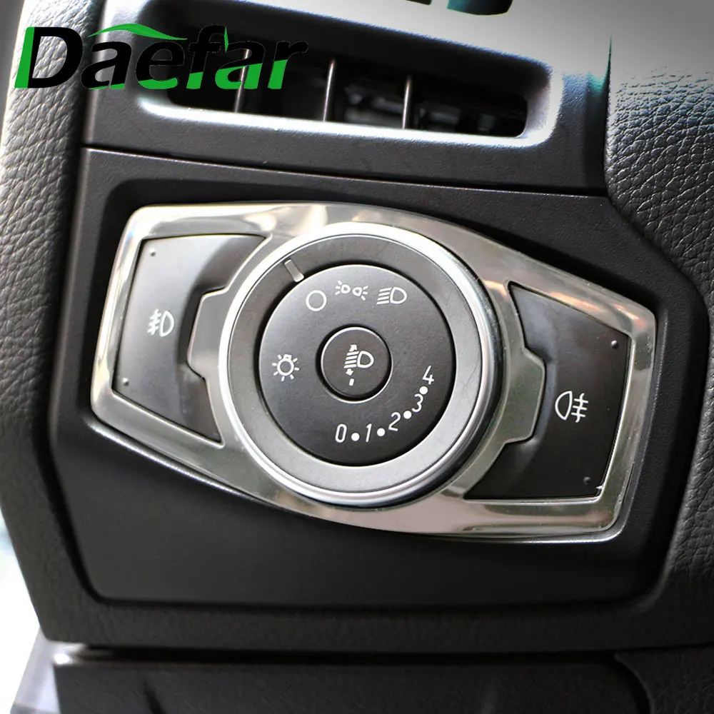 Наклейки Daefar для автомобильных фар и выключателей отделка Ford Focus 3 4 Edge Mondeo Kuga Ecosport