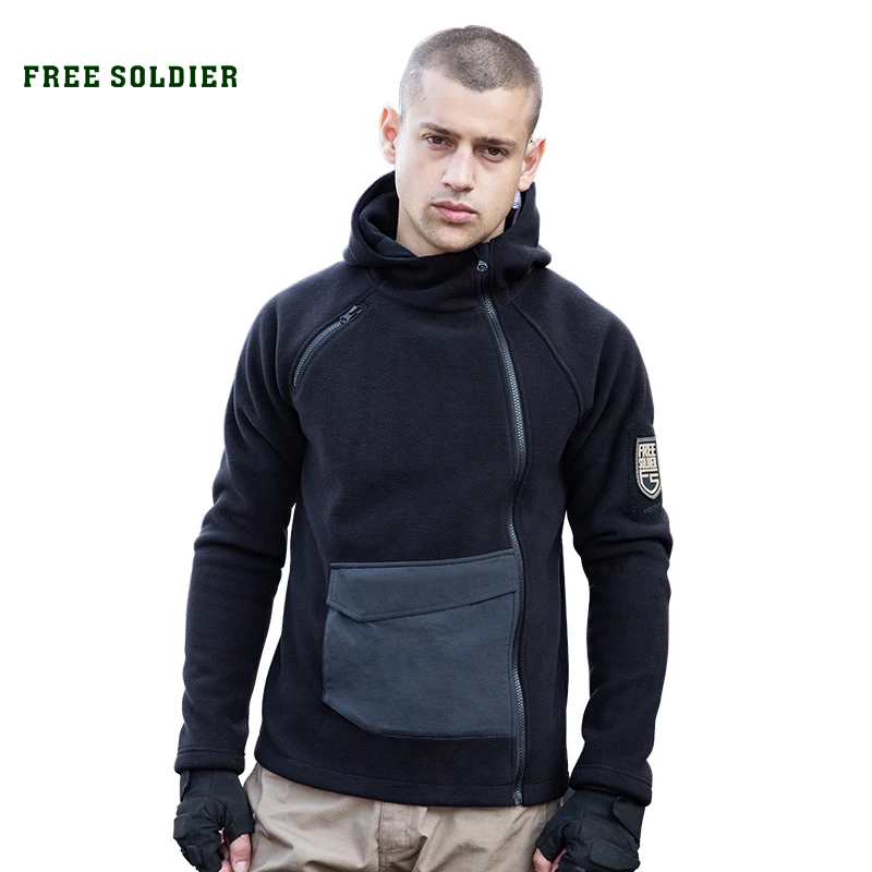 FREE SOLDIER тактическая флисовая походная куртка осенняя ветрозащитная Толстая