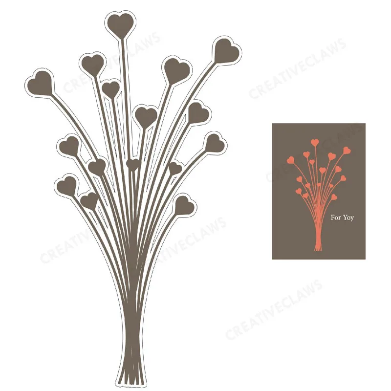 

Eastshape Heart Flower Frame Metal Cutting Dies New for Scrapbooking Card Album Decorative Embossing DIY Crafts Diecut Template