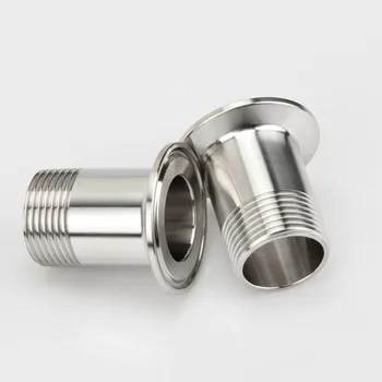 

1/2" 3/4" 1" 1-1/4" 1-1/2" BSP Male 304 Stainless Steel Pipe Fitting Sanitary Ferrule OD 50.5/64/77mm Fit 1.5" 2" 2.5" Tri Clamp
