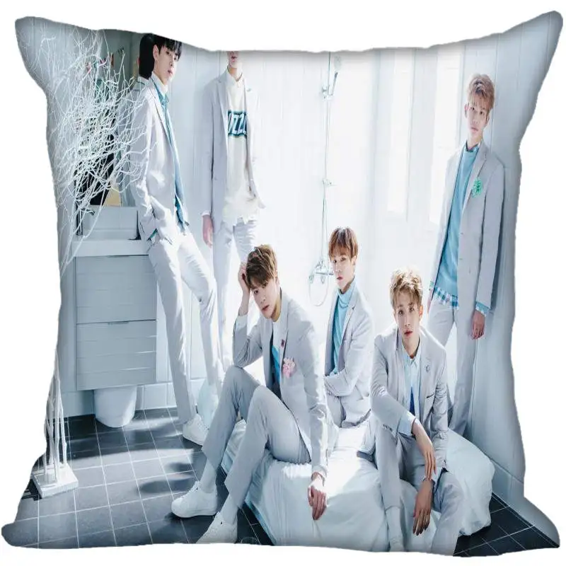 8 Kpop ASTRO печать квадратные шелковые наволочки атласная Наволочка Две стороны Наволочка на заказ логотип - Цвет: 8