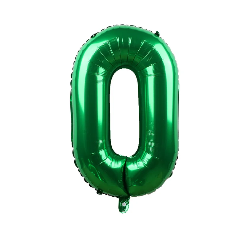 Детский день рождения 30 дюймов зеленый воздушный шар 1 2 3 4 5 6 7 8 9 лет цифровой алюминиевый воздушный шар дикая природа лес воздушный шар в форме цифры