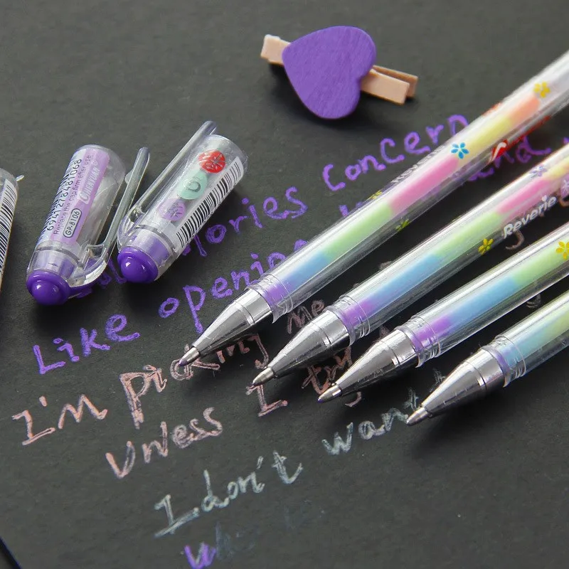 1 PC Colorful Highlighter Pen Whiteboard Pen Round Toe Marker Pen 