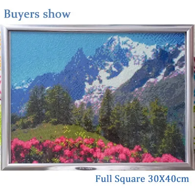 Diamond painting EverShine Mountain Diamond Painting Picture Rhinestone Full Square Lake Cross Stitch Nature Embroidery Landscape Mosaic Wall Art