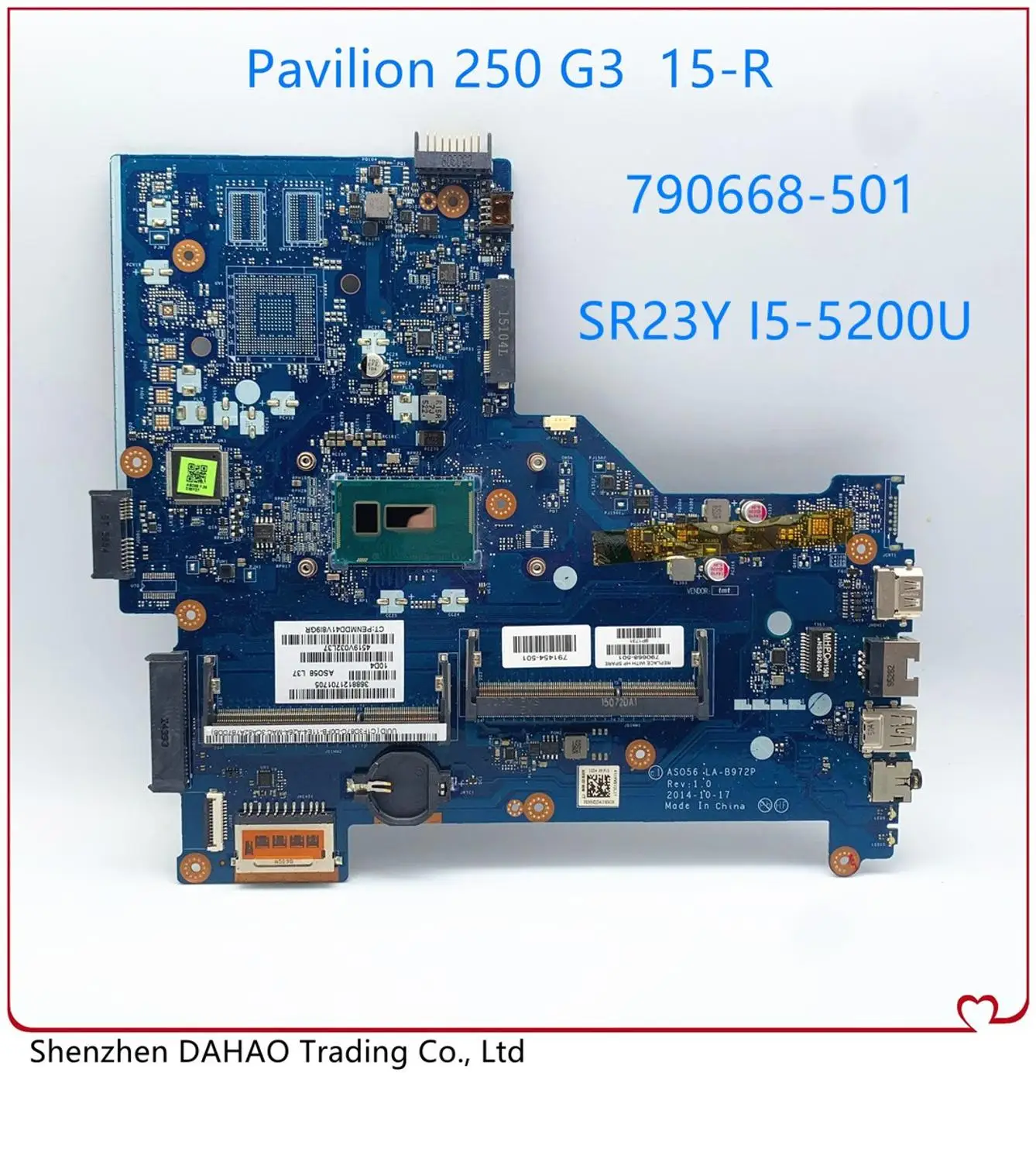 781680-001 790668-501 AS056 LA-B972P оригинальная материнская плата для ноутбука HP 250 G3 15-R с SR23Y