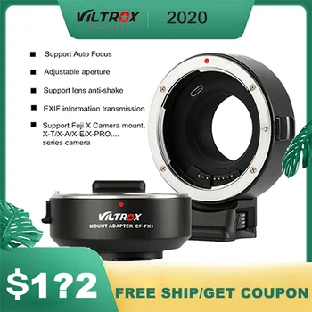 

VILTROX EF-FX1 Autofocus Lens Mount Adapter for Canon EF/EF-S Lens to Fuji Camera X-T1 X-T2 X-T10 X-T20 x-A3 X-A5 X-A10 X-PRO2