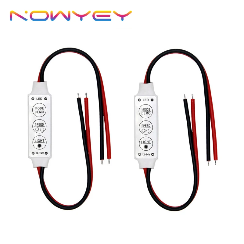 Светодиодный контроллер 2 шт./лот Светодиодная лента с usb-питанием Диммер 12-24V LED
