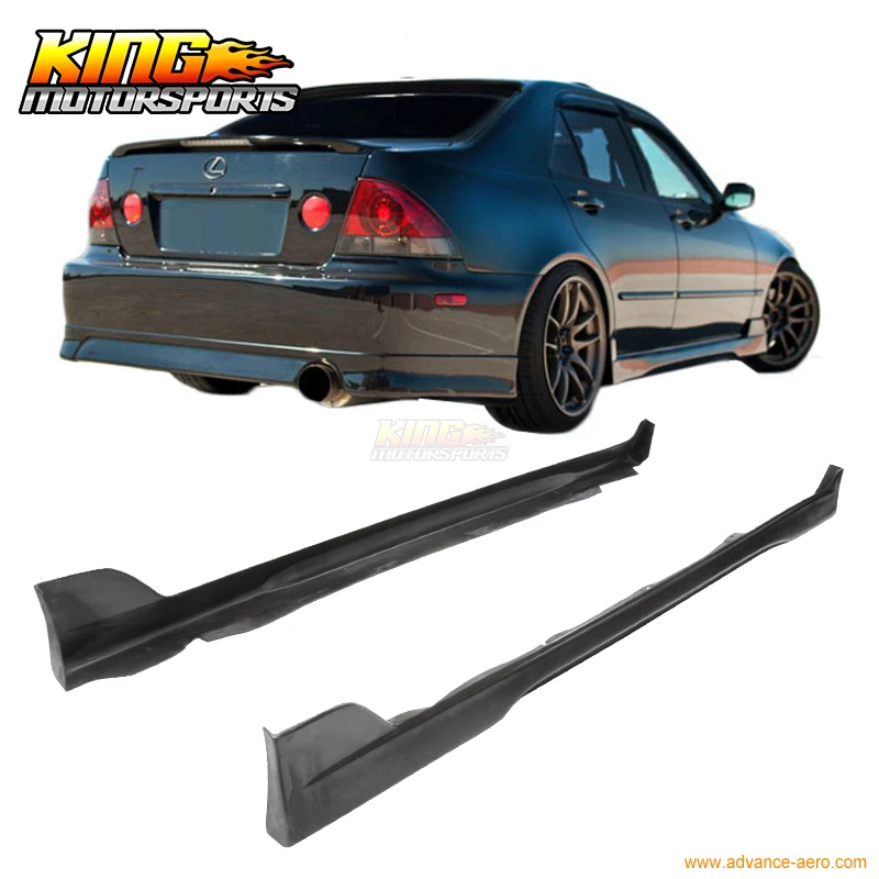 Подходит для 2001-2005 Lexus IS300 alteza Sxe10 боковые юбки Sideskirt пара PU США Домашняя Бесплатная