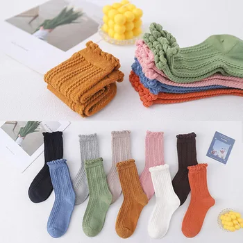 

2020 new autumn ladies cotton socks candy solid color socks red