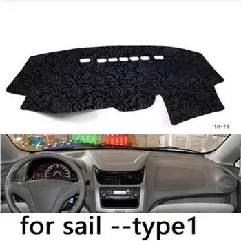 

Rose Pattern Non-slip Dashmat Dash Mat Dashboard Cover Pad Cover Carpet Car Sticker for Chevrolet New Sail 2010-2014 Car Styling