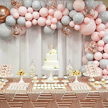 

174 Pcs Wedding Balloon Chain Package Color Latex Balloon Set Birthday Wedding Room Wedding Party Decoration