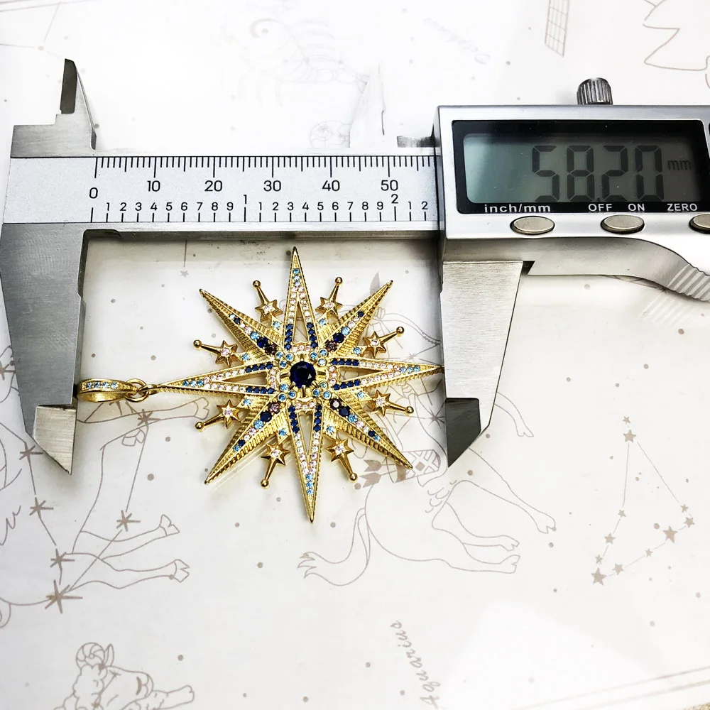 Pendants Royalty Star Golden,2020 Spring Jewelry Vintage 925 Sterling Silver Accessorie Preciously Handcrafted Gift For Women - Image 2