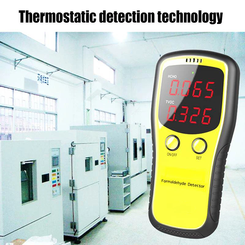 Портативный цифровой детектор формальдегида бытовой Hcho бензола обнаружения Tvoc монитор качества воздуха анализатор газа тестер метр