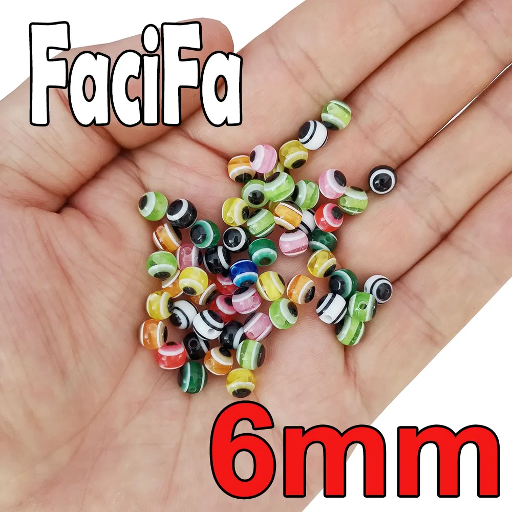 50 or 25 pcs Fish Eye Fishing Beads for Soft Lure 6mm 8mm Mixed Color  Luminous bead Taxes Rig DIY Kit Fishing Tackle Accessories