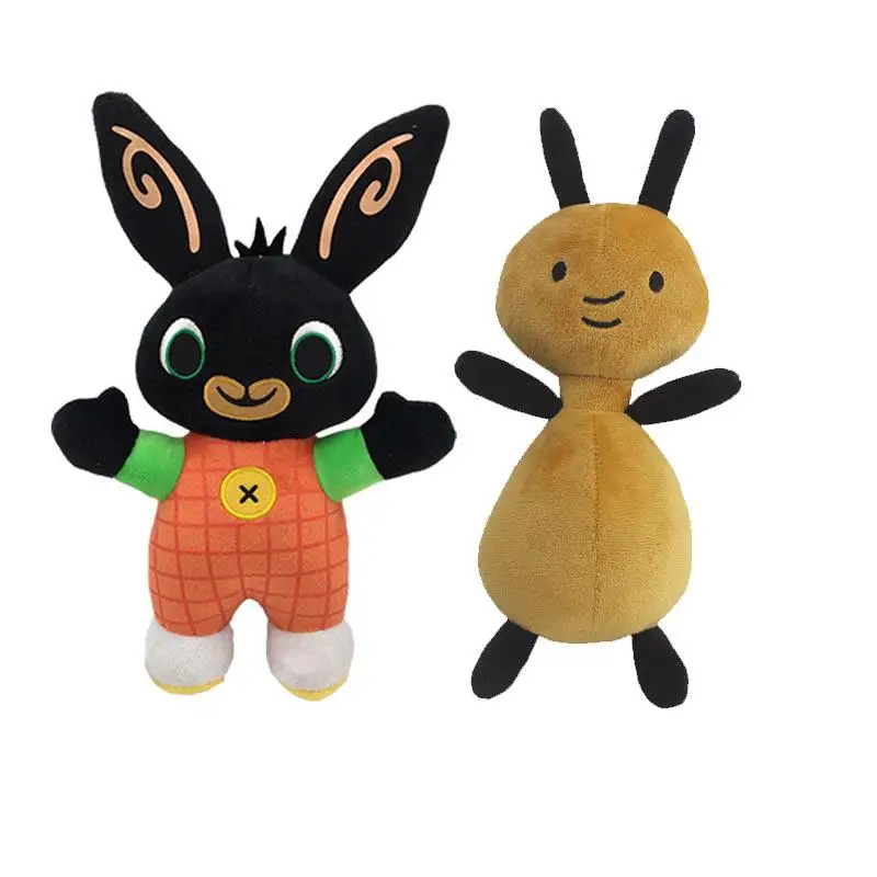 Bing Bunny плюшевая игрушка подвеска зажим Брелок Bing Bunny кукла игрушка Hoppity Voosh чучело Панда Кролик игрушка для рождественских подарков - Цвет: 25cm bing and flop
