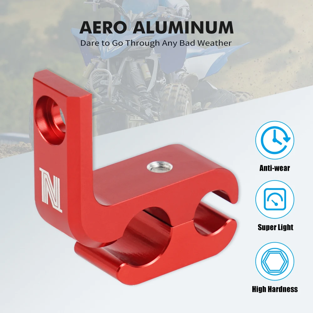 For Yamaha RAPTOR 700 NICECNC Front Brake Line Hose Guide Clamp Holder For Yamaha RAPTOR 700 700R GYTR EDITION SPECIAL EDITION