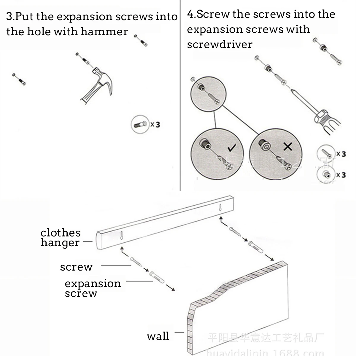 5 многофункциональных крючков настенный подвес крючок для склада Вешалка Органайзер 10 кг нагрузка черный для полотенец/пальто/шарф