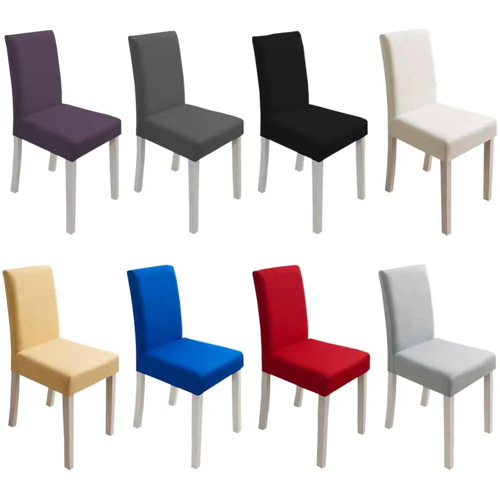 

Meijuner Chair Cover Solid Color Chair Covers Spandex Spandex Stretch Elastic Slipcovers For Home Dining Room