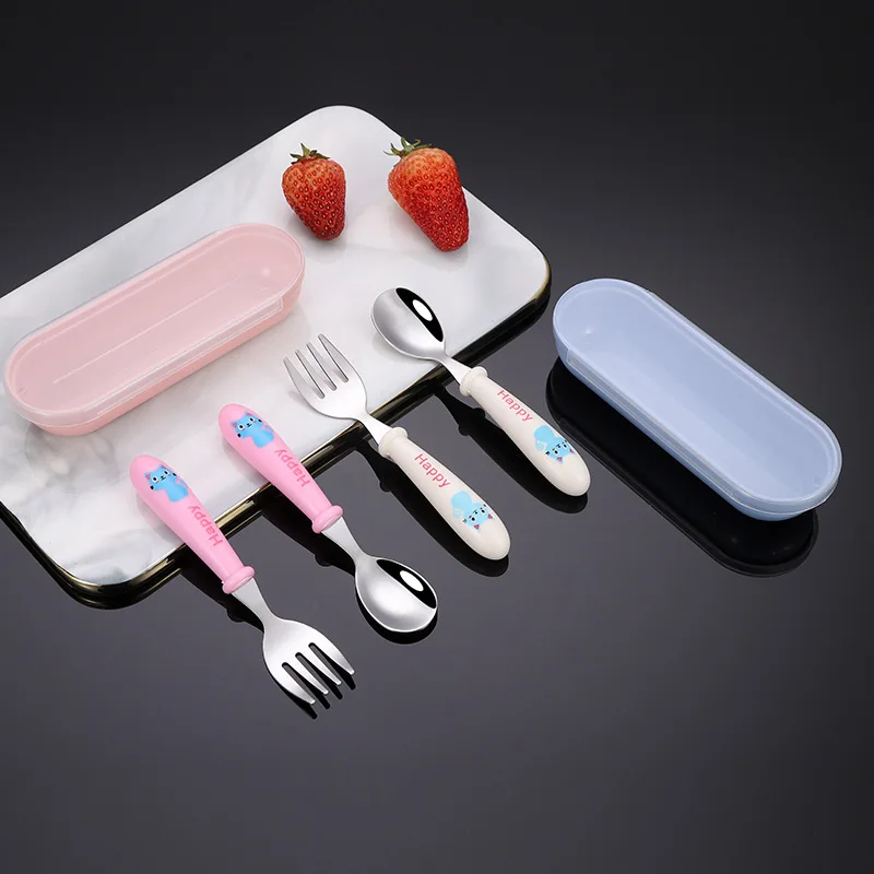 Flash Sale Tableware-Set Spoon-Fork Cutlery Dinnerware Baby Gadgets Children Utensil Food-Feeding neQKM67YoVO
