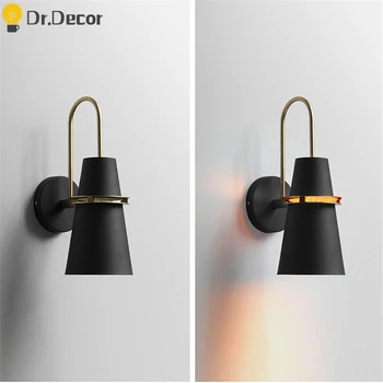 

Nordic Iron Wall Lamp Mirror Light Living Room Decoration Wall Light Bedroom Bedside Lamp Loft Indoor Lighting Wall Sconce Lamp