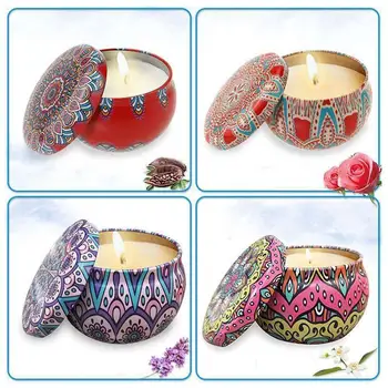

1pcs Soy Wax Scented Candles Ethnic Style Fragrance Wedding Party For Travel Z1S2 Decoration Candles Home Birthday W0J7
