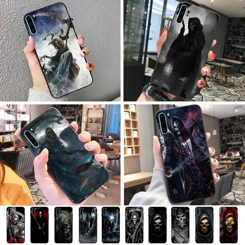 Мягкий резиновый чехол для телефона с изображением скелета Huawei P8 P9 P10 p20lite2019 P20 P30
