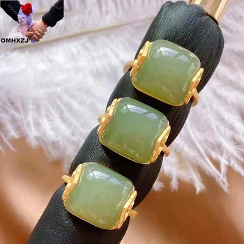 

OMHXZJ Wholesale RR1575 European Fashion Fine Hot Woman Girl Mother Party Birthday Wedding Gift Vintage 18KT Gold Resizable Ring