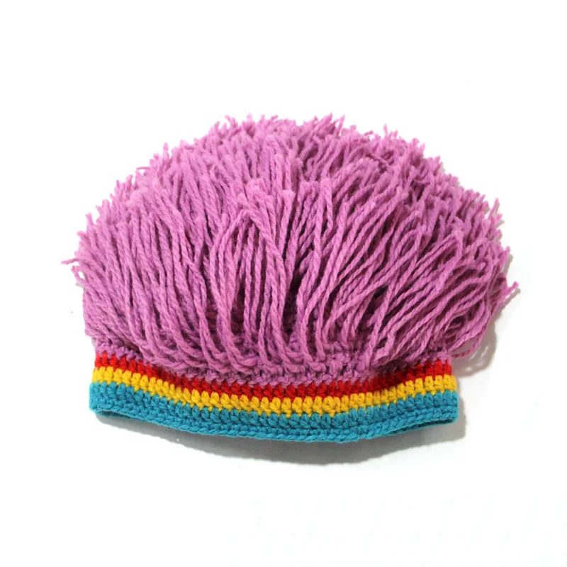 Rasta Wig Beanie Women's Caps Handmade Crochet Winter Warm Hat Gorro Halloween Xmas Birthday Gifts Funny Party Balaclava