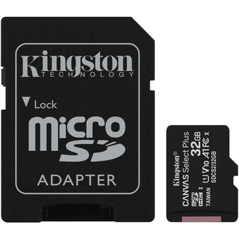 

Memory card microSDHC UHS-I U1 Kingston canvas Select Plus 32 GB, 100 MB/s, class 10, sdcs2/32 GB, 1 pc., SD adapter