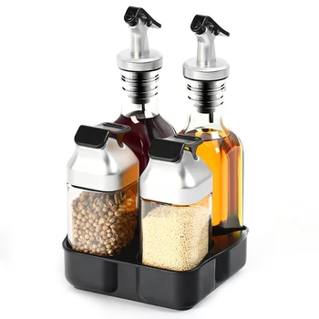 

Cooking Seasoning Bottle Dispenser Sauce Bottle Glass Storage Bottles For Oil And Vinegar Spices Creative Kitchen Tools Accessor