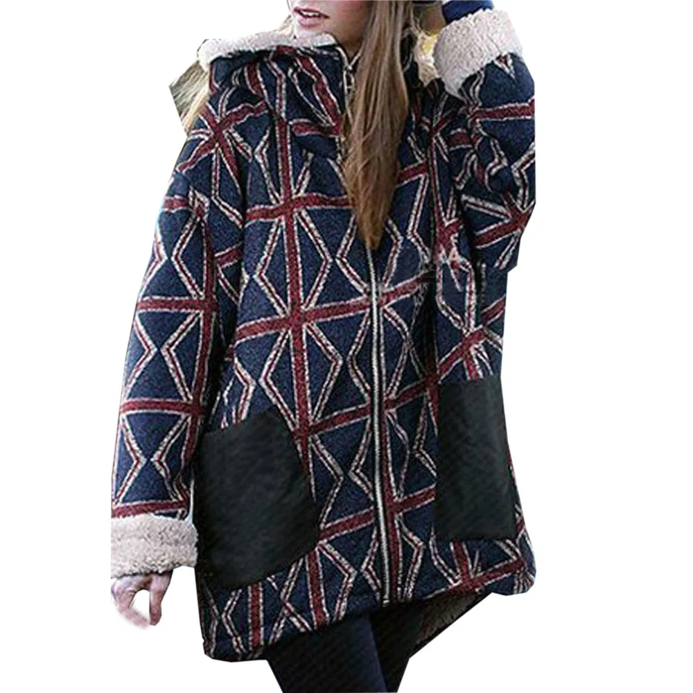 

Plus Size Winter Jacket Women Woolen Outerwear Casual Long Down Warm Overcoat Slim Down Lammy Jacket Coat Overcoat L3086